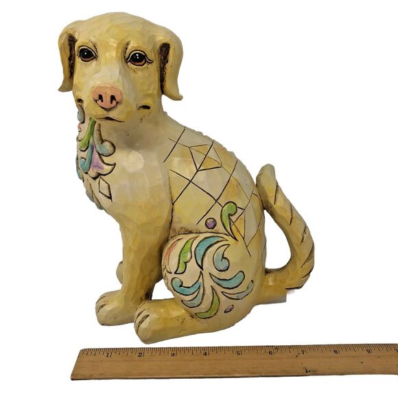 Jim Shore Yellow Labrador Retriever 10" Constance 2011 Outdoor Living Collection - Picture 13 of 14